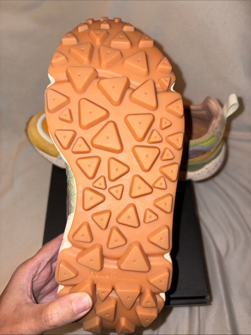 NWT Flower Mountain YAMANO 3 UNI Suede and technical fabric sneakers - Ocher - Picture 16 of 16